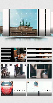 AE模板推薦 夏日條紋轉場圖文展示素材包